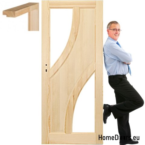 Porte in pino grezzo con telaio STOLGEN BG3 60/70/80/90
