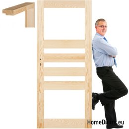 Porte in pino grezzo con telaio STOLGEN CR4 60/70/80/90