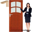 Porta in legno con telaio per bagno VN3 80