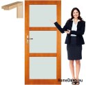 Porte in legno con telaio verniciato colore TM4 80