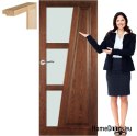 Porta in legno con telaio laccato TK4 80