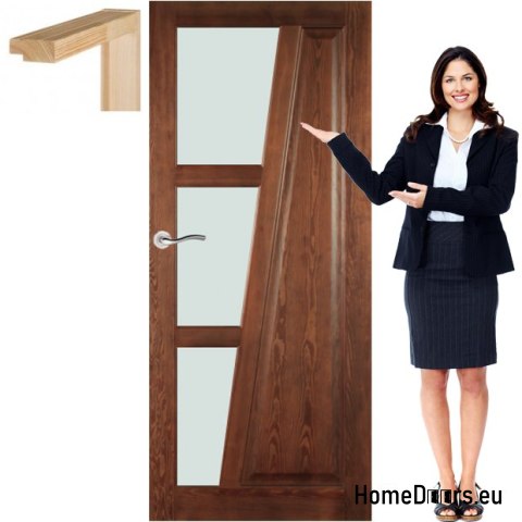 Porta in legno con telaio laccato TK4 80
