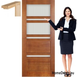 Porta in legno con telaio laccato TO3 70