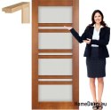 Anta in legno con telaio laccato TO5 70