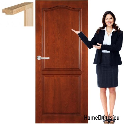 Porta in legno con telaio laccato TP1 60