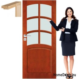 Porte in legno con cornice in vetro colore VN4 60