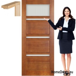 Porte in legno con telaio in vetro colorato TO2 90