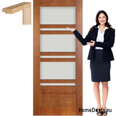 Porte in legno con vernice per telaio in vetro TO4 80