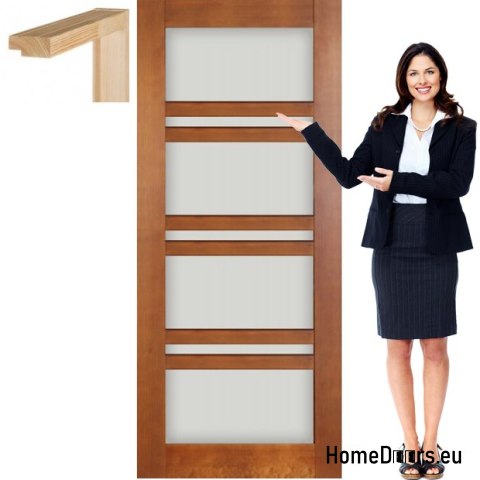 Porte in legno con vernice per telaio in vetro TO5 80