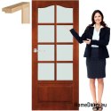 Struttura in legno anta laccata vetro TP4 80
