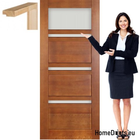 Anta in legno con cornice colorata TO2 60
