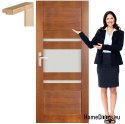 Telaio della porta in legno colore vetro RV6 80