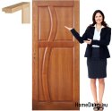 Porte in legno con telaio verniciato colore RN5 60