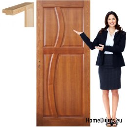 Porte in legno con telaio verniciato colore RN5 60