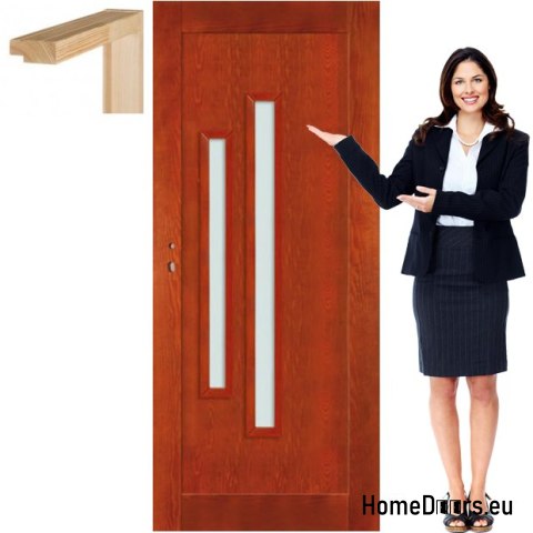 Porte in legno con telaio verniciato a colori ST2 80