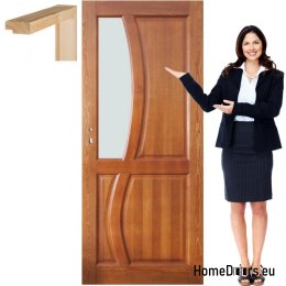 Porte in legno con telaio verniciato colore RN2 70
