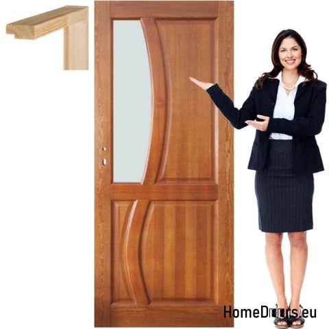 Porta in legno con telaio laccato RN2 80