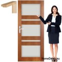 Porta in legno con telaio laccato RV4 70