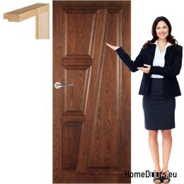 Porta in legno con telaio laccato TK1 70