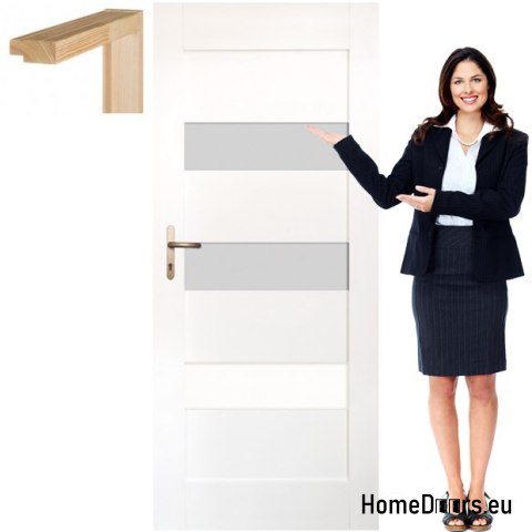 Porte in legno con telaio verniciato colore OV15 70