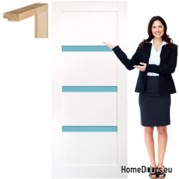 Anta in legno con telaio laccato OV1 90