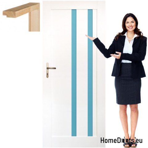 Anta in legno con cornice colorata OV8 80