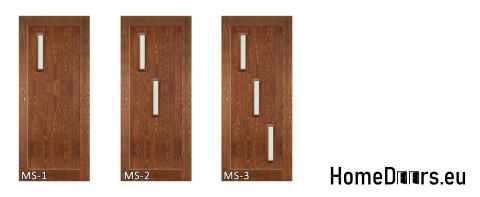 Porte in legno con telaio in vetro colorato MS2 90 Porte in legno con telaio in vetro colorato MS2 90