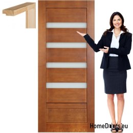 Porta in legno con telaio colore MG15 90