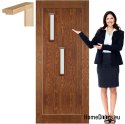 Porte in legno con telaio verniciato COLORE MS2 60