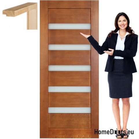 Porte in legno con cornice in vetro colore MG14 70