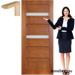 Porte in legno con telaio in vetro colore MG23 90