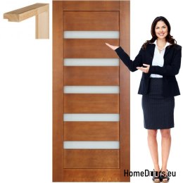 Porte in legno con struttura in vetro laccato MG14 60