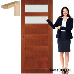 Anta in legno con cornice colorata NV3 90