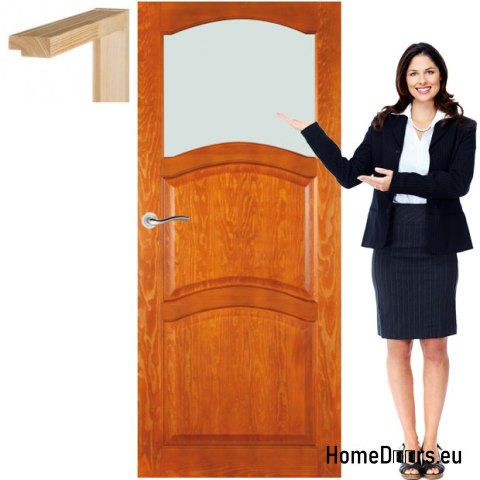 Porte in legno con telaio verniciato colore MD2 90