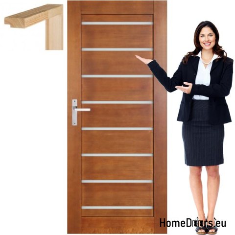 Porta in legno con telaio colore MG8 90