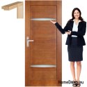 Porte in legno con telaio verniciato colore MK4 90