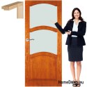 Anta in legno con telaio laccato MD3 80