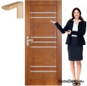 Anta in legno con telaio laccato MG11 90