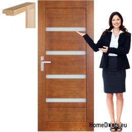 Anta in legno con cornice colore vetro MG1 90