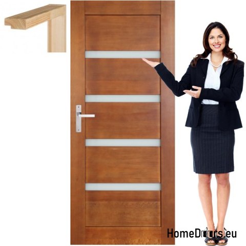 Anta in legno con cornice colore vetro MG1 90