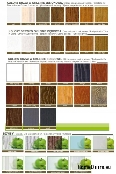 Anta in legno con cornice colorata MD4 60 Anta in legno con cornice colorata MD4 60