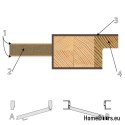 Anta in legno con cornice colorata MD4 70