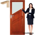 Porte in legno con telaio verniciato fr2 90