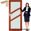 Porte in legno con telaio verniciato a colori FR4 90