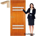 Porta in legno con telaio full color HF6 60