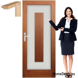 Struttura in legno con struttura in legno laccato vetro EM5 70