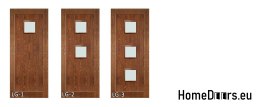 Anta in legno con cornice colore vetro LG2 70