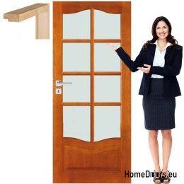Porta in legno con cornice della stanza colore DT8 90