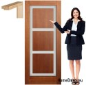 Anta in legno con cornice colorata EM3 70
