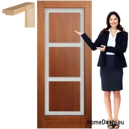 Anta in legno con cornice colorata EM3 70